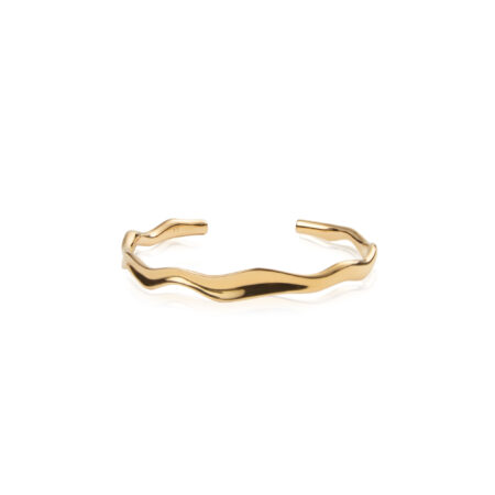 Mockberg Wavy Bolded Cuff Gold Ranne MB0173