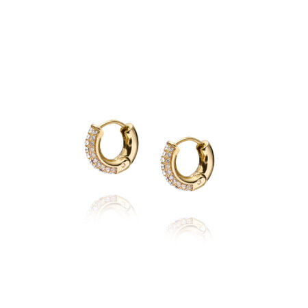Mockberg Pave Everyday small Gold Hoops MB0191
